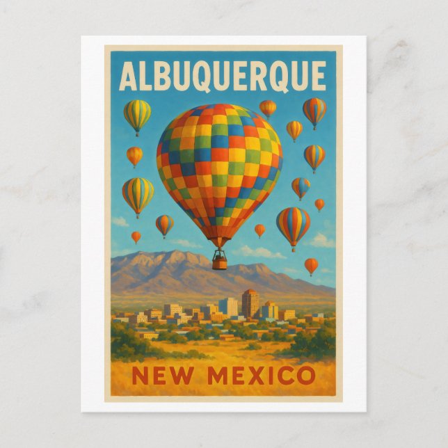 Postal Albuquerque Nuevo México (Anverso)
