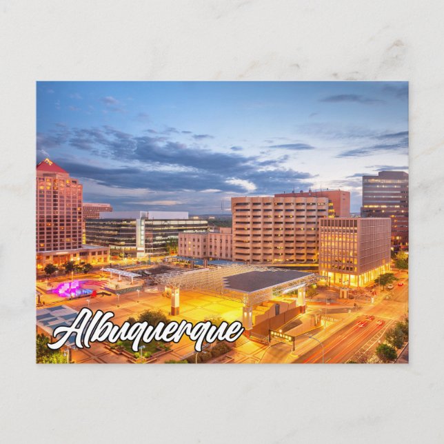 Postal Albuquerque, Nuevo México, Estados Unidos (Anverso)