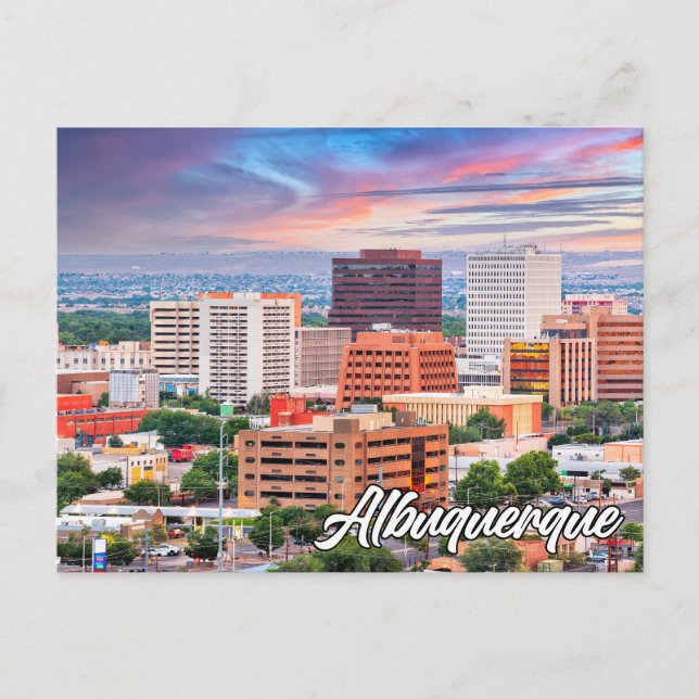 Postal Albuquerque, Nuevo México, Estados Unidos (Anverso)