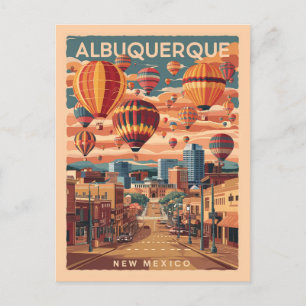 Postal Albuquerque, Nuevo México, Globos de aire caliente