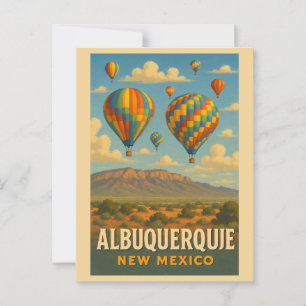 Postal Albuquerque Nuevo México Skies