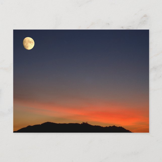 Postal Alcance lunar sobre el atardecer (Anverso)