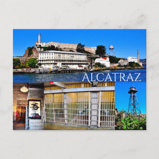 POSTAL ALCATRAZ ISLAND SAN FRANCISCO CALIFORNIA POSTCARD