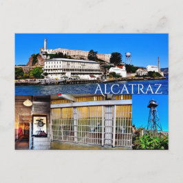 POSTAL ALCATRAZ ISLAND SAN FRANCISCO CALIFORNIA POSTCARD