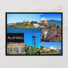 POSTAL ALCATRAZ ISLAND SAN FRANCISCO CALIFORNIA POSTCARD