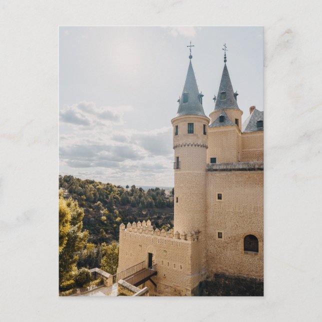 Postal Alcázar de Segovia castillo medieval (Anverso)
