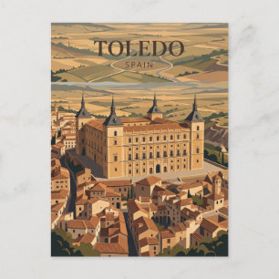 Postal Alcázar de Toledo España