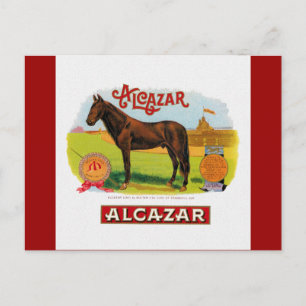 Postal Alcázar, el caballo de la carrera