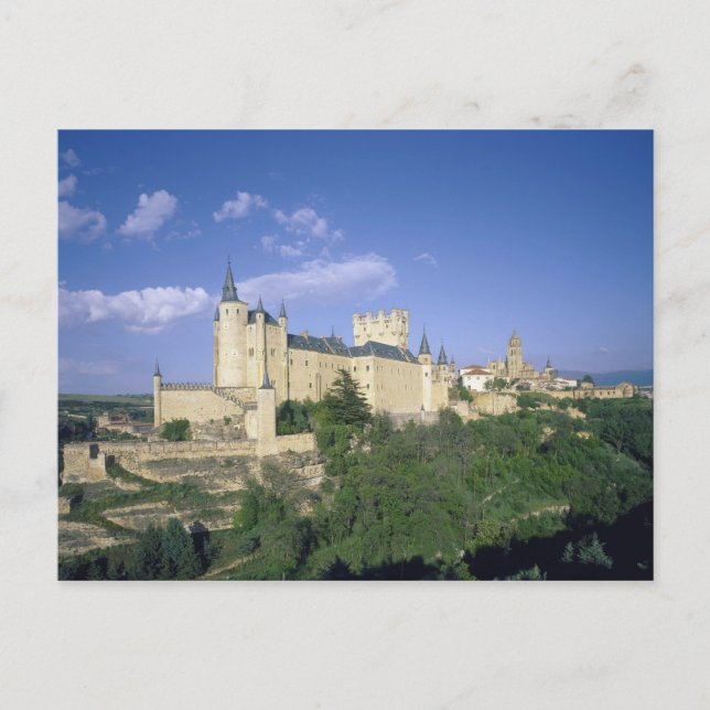 Postal Alcázar, Segovia, Castilla León, España 2 (Anverso)
