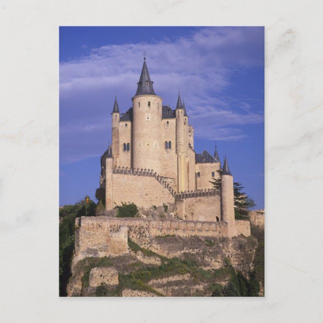 Postal Alcázar, Segovia, Castilla León, España, Unesco (Anverso)