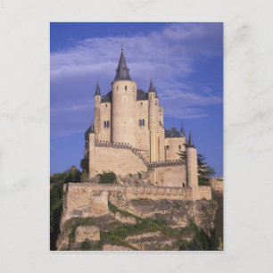 Postal Alcázar, Segovia, León Castil, España, Unesco