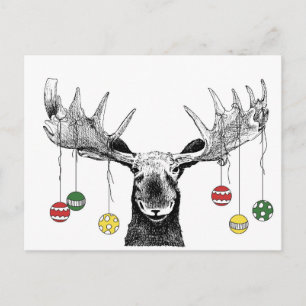 Postal Alce Navideño