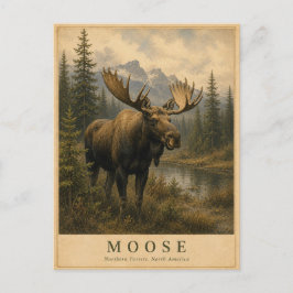 Postal Alces Bosques del Norte VINTAGE