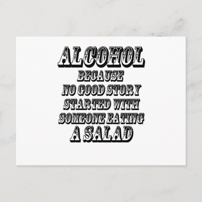 Postal ALCOHOL - Porque (Anverso)