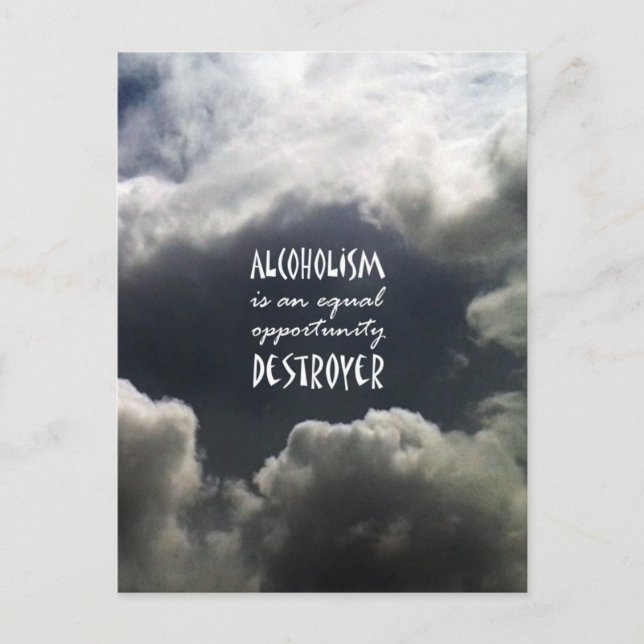 Postal Alcoholismo (Anverso)