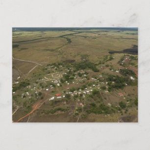 Postal Aldea Amerindan. Inundación estacional