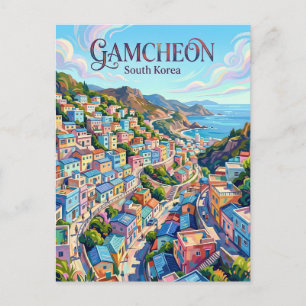 Postal Aldea Cultural Gamcheon Corea del Sur