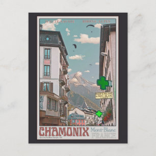 Postal Aldea de Chamonix (blanca)