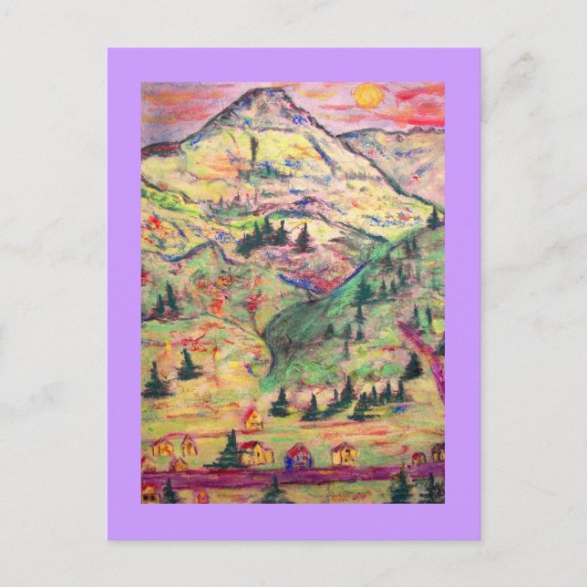 Postal aldea de colorado (Anverso)