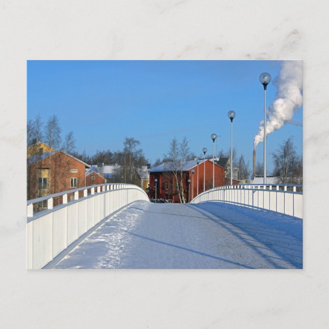 Postal Aldea de Finlandia (Anverso)