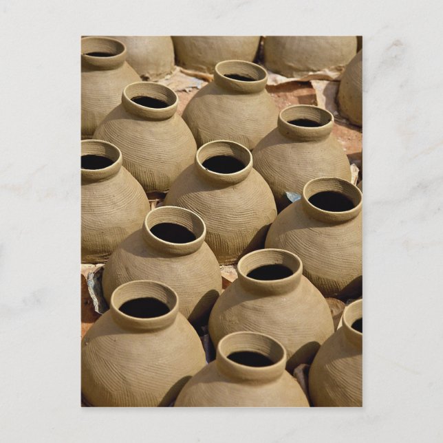 Postal Aldea de la cerámica, región de Ashanti, Ghana (Anverso)