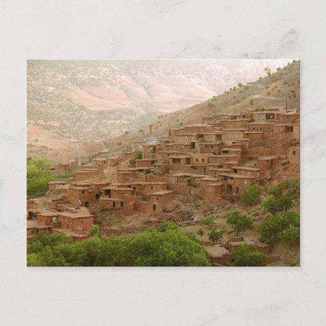 Postal Aldea de Morroco Berber (Anverso)