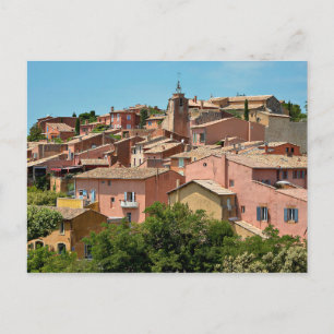 Postal Aldea de Roussillon en Francia