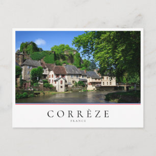 Postal Aldea de Segur-le-Chateau en Corrèze, Francia