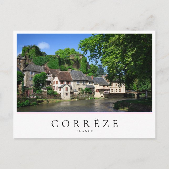 Postal Aldea de Segur-le-Chateau en Corrèze, Francia (Anverso)