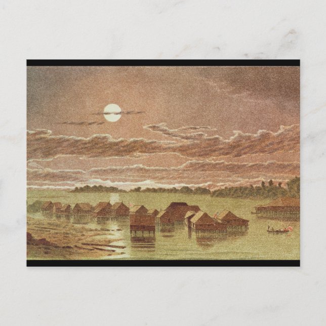 Postal Aldea en Basilan, Filipinas (Anverso)