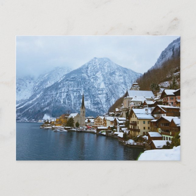 Postal Aldea Hallstatt En El Lago - Salzburgo Austria (Anverso)