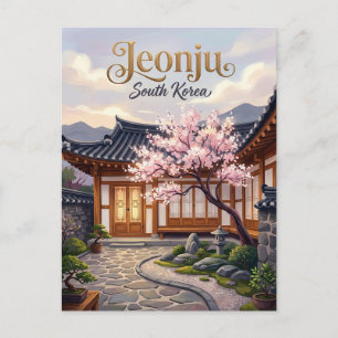 Postal Aldea Hanok de Jeonju Corea del Sur