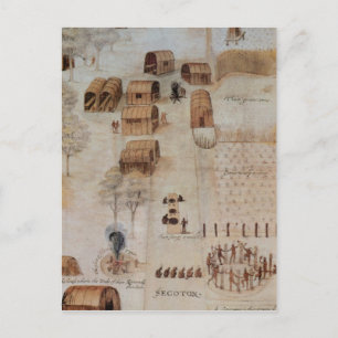 Postal Aldea india de Secoton