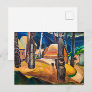 Postal Aldea Kispiax Emily Carr