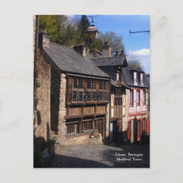Postal Aldea medieval de Dinan Bretaña Francia