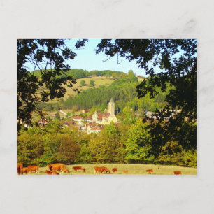 Postal Aldea medieval de Plazac Postcard