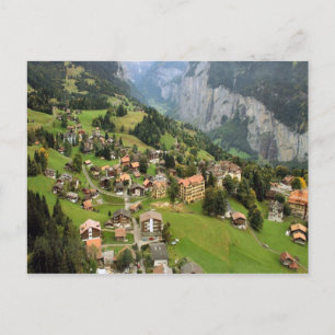 Postal Aldea montañosa Jungfrau