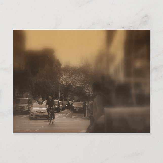 Postal Aldea oriental, Nueva York (Anverso)