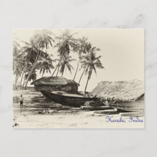 Postal Aldea pesquera de Kerala