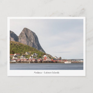 Postal Aldea pesquera de Lofoten - Noruega