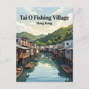 Postal Aldea Pesquera de Tai O Hong Kong