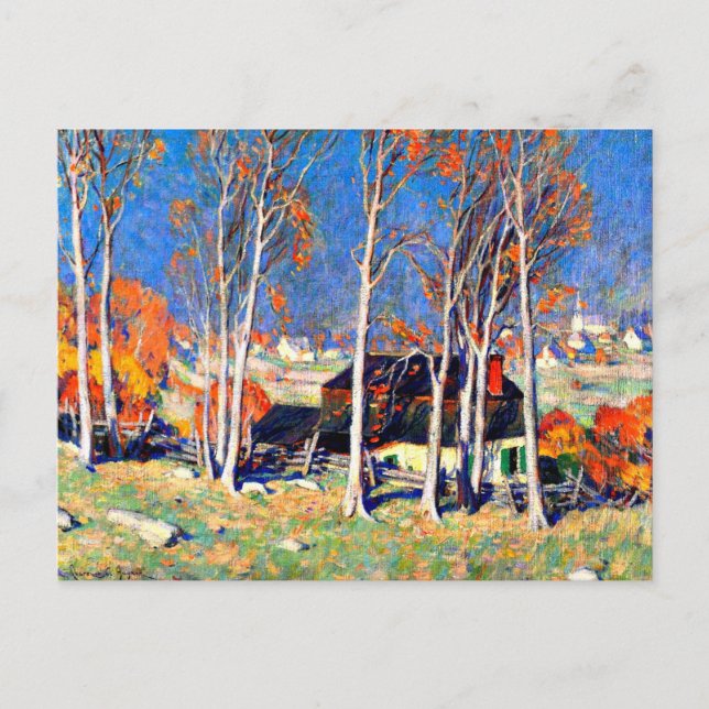 Postal Aldea solitaria en San Lorenzo, 1922 (Anverso)