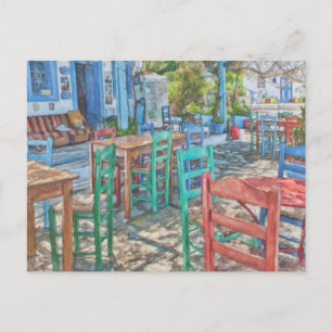 Postal Aldea Zia, Isla Kos, Grecia