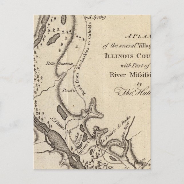 Postal Aldeas del País de Illinois (Anverso)