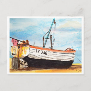 Postal Aldeburgh, Barco en la Playa – Arte Costero