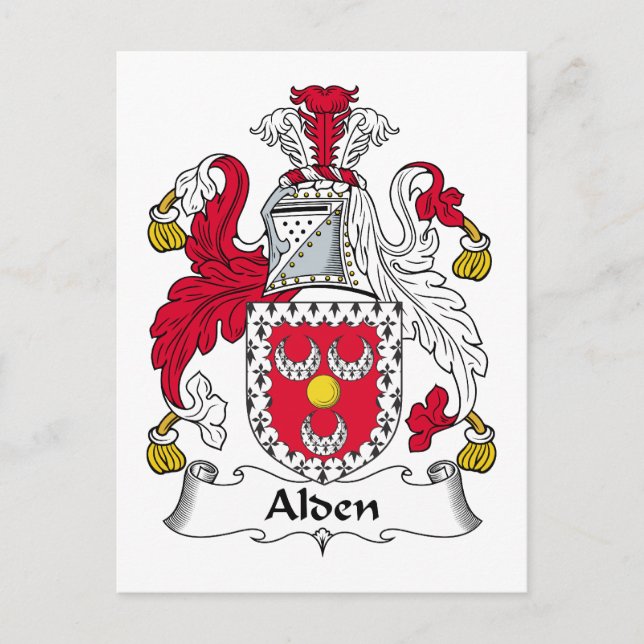 Postal Alden Family Crest (Anverso)