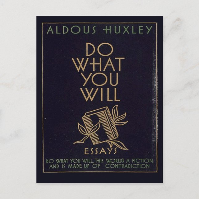 Postal Aldous Huxley Book (Anverso)