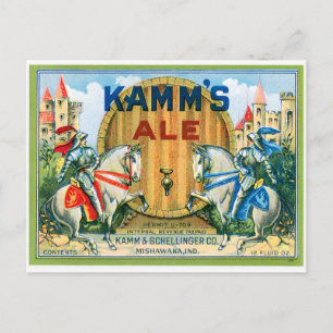 Postal Ale Beer Vintage de Kamm