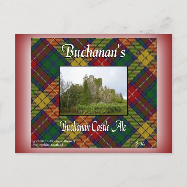 Postal Ale, el castillo de Buchanan (Anverso)