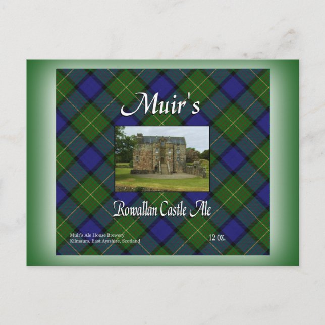 Postal Ale, el castillo de Rowallan de Muir (Anverso)